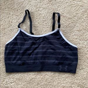 Under Armour Black Sports Bra Size Medium